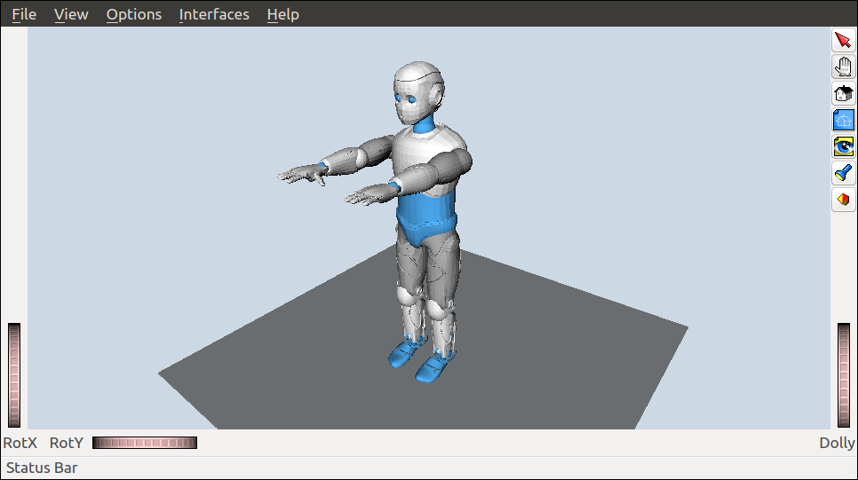 Romeo humanoid model in OpenRAVE